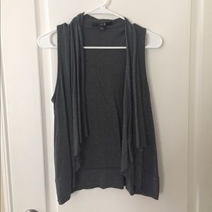 Forever 21 Gray Vest Cardigan